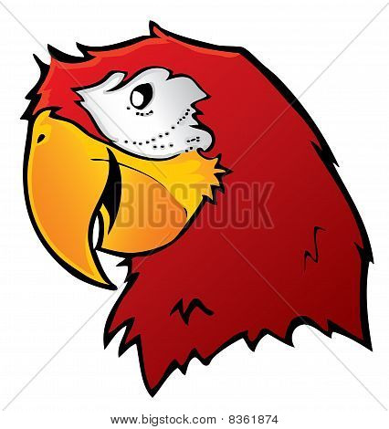 Tecknad Parrot Vector.eps