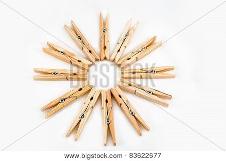 Clothespins Wooden