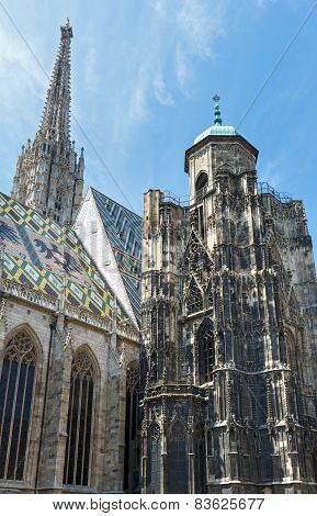 The St. Stephens Cathedral In Vienna, Austria.
