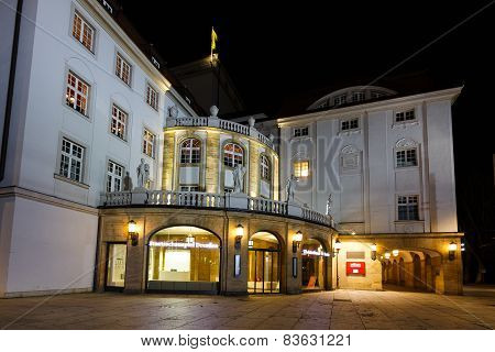 Schauspielhaus Theater At Night Time
