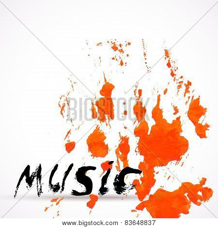 Vector background with watercolor texture