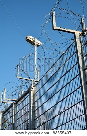 Video surveillance and barbed wire
