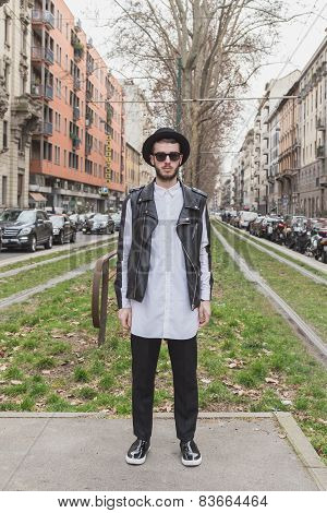 People Outside Gucci Fashion Show Building For Milan Women's Fashion Week 2015