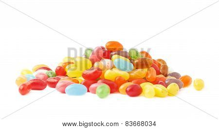 Pile of multiple jelly bean candies