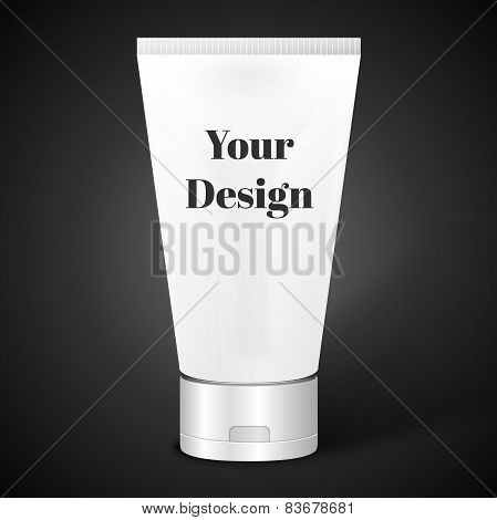 Vector Illustration of Tube for Cosmetic Package