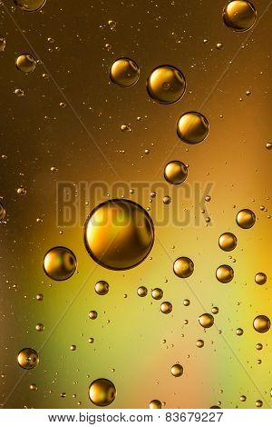 Multicolored oil and water abstract
