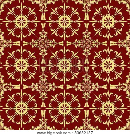 Seamless Model of bright Oriental pattern. Vector ornament.