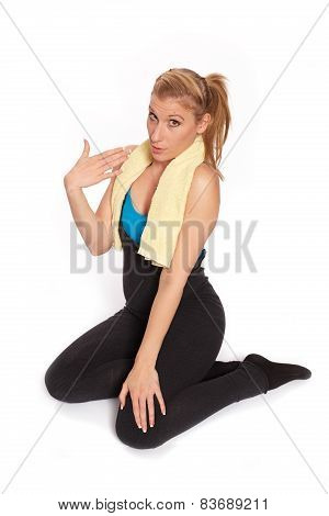 Young Sporty Woman In The Warm-up Workout