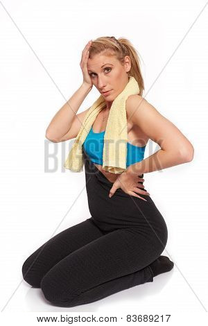Young Sporty Woman In The Warm-up Workout