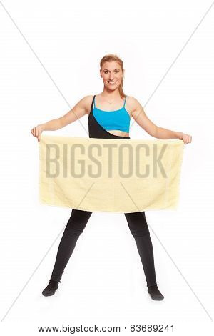 Young Sporty Woman In The Warm-up Workout