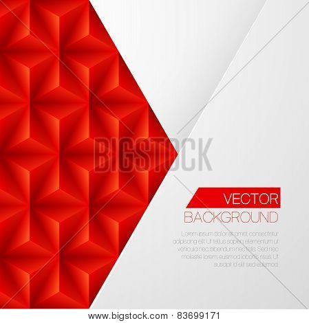 3d triangular background. Vector illustration