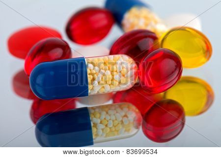 Ccolourful Pills And Capsules
