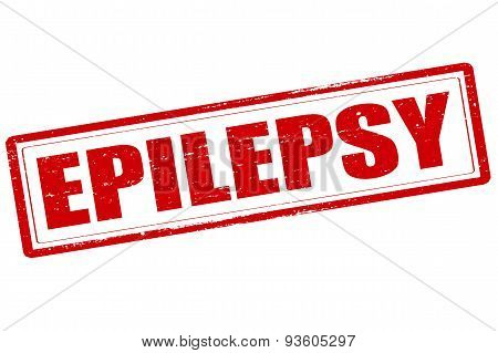 Rubber stamp with word epilepsy inside vector illustration