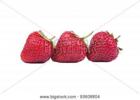 Three Strawberries