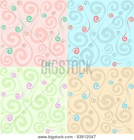 abstract curles pattern