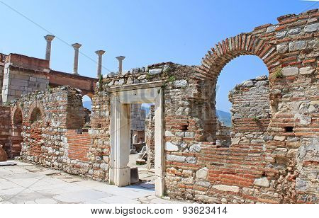 The Ruins Of Basilica Of St. John In Selcuk, Turkey