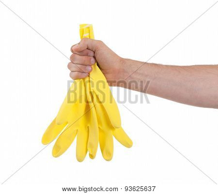 Rubber Glove Isolated