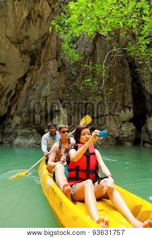 Kayaking In Pang Nga Bay, Thailand