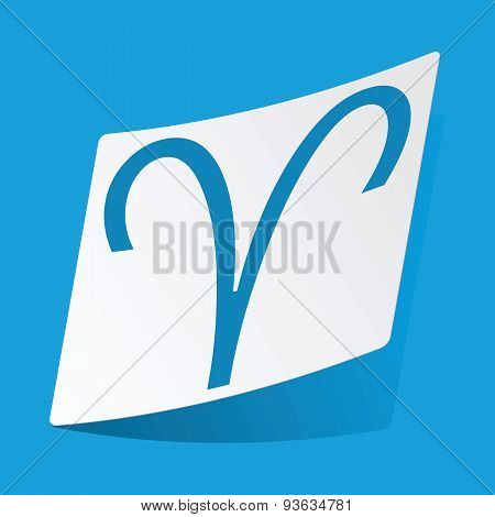 Aries sticker