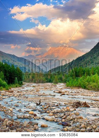 River in valley
