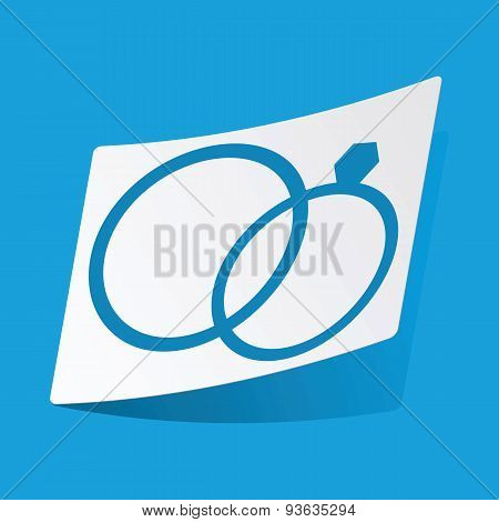 Wedding rings sticker