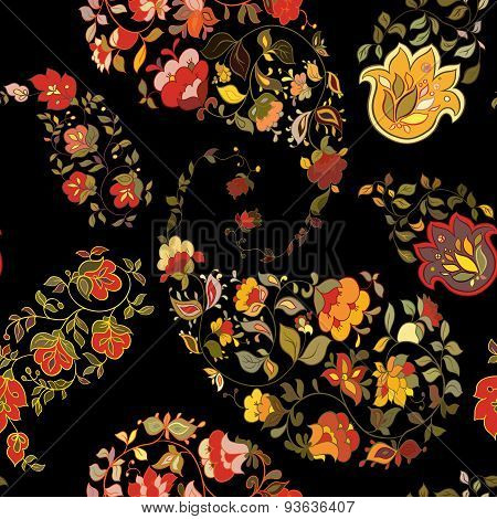 Paisley seamless pattern.