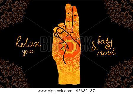 Element yoga mudra hands
