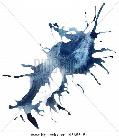 Beautiful traced vector watercolor splatter.