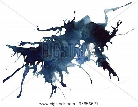 Beautiful traced vector watercolor splatter.