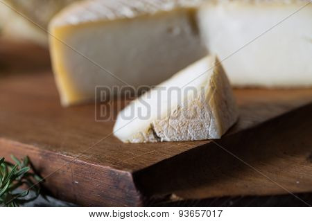 French goat cheese with mystic light effect