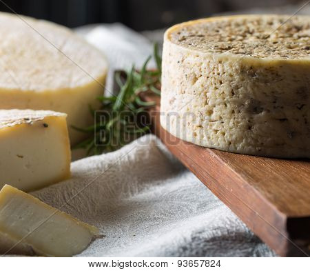 French goat cheese with mystic light effect