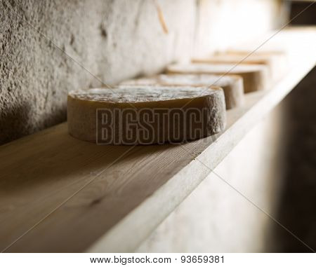French goat cheese with mystic light effect