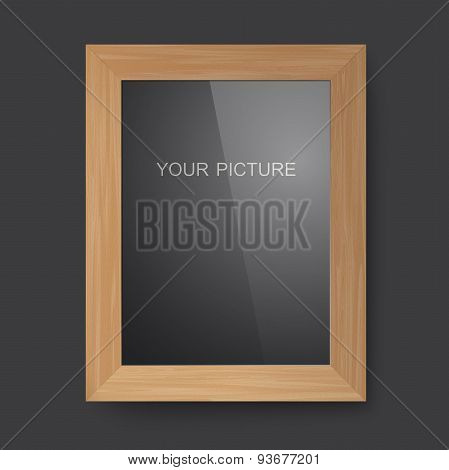 Wooden rectangular frame