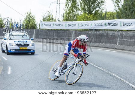 The Cyclist Tom Dumoulin - Tour De France 2014