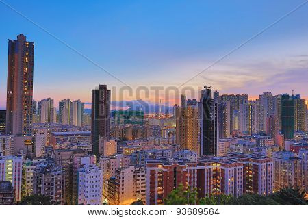 Downtown Of Hong Kong, High Density, Poor Area.