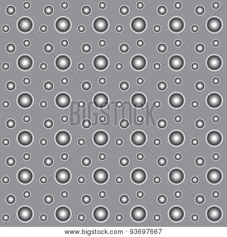 Seamless Pattern Whit Grayband White Circles On A Gray Background