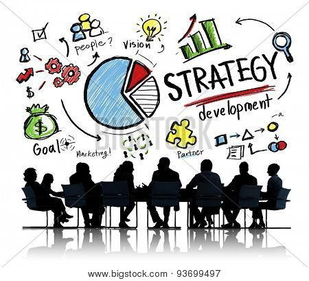 Strategy Development Goal Marketing Vision Planning Business Concept