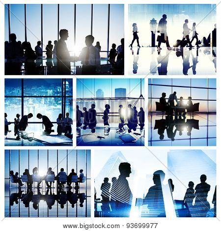 Business People Interaction Meeting Team Working Global Concept