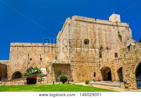 Citadel of Acre, an Ottoman fortification in Israel. Old town of Acre is a UNESCO Heritage Site