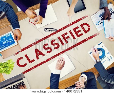 Classfied Grade Level Quality Rank Value Graphic Concept