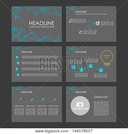 Set of color infographic elements for presentation templates. Leaflet, Annual report, book cover design. Brochure, layout, Flyer layout template design. Easy to edit.