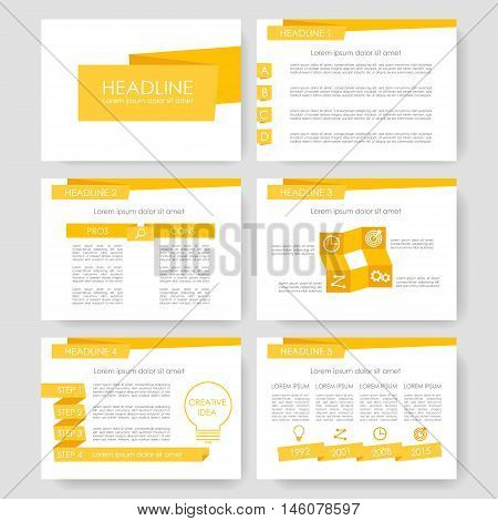 Set of color infographic elements for presentation templates. Leaflet, Annual report, book cover design. Brochure, layout, Flyer layout template design. Easy to edit.