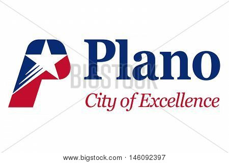 Flag of Plano in Texas United States