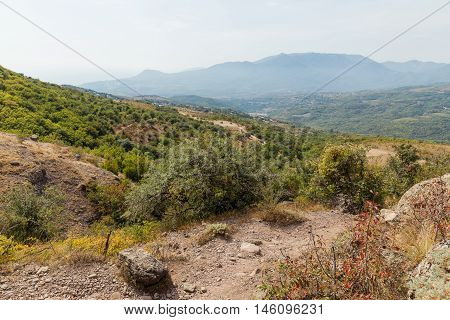 Panorama view from famous 