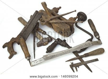 Heap of Old Carpenter Tools