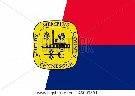 Flag of Memphis is a city in Tennessee of United States