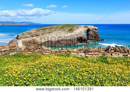 Cantabric Coast Summer Landscape.