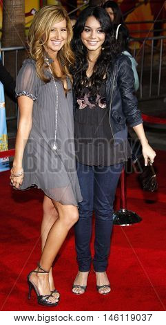 Ashley Tisdale and Vanessa Hudgens at the DVD Release premiere of 