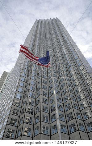 MIAMI FLORIDA 10 29 2012: Southeast Financial Center is a two-acre development in Miami, Florida United States. It consists of a 765 feet (233 m) tall office skyscraper and its 15-story parking garage