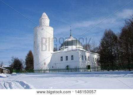 Ancient Khan's mosque in  winter, Kasimov, Russia